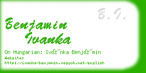 benjamin ivanka business card